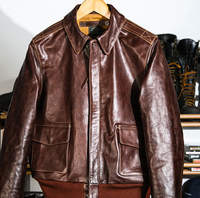 A-2 horsehide flight jacket 1931 US Army Air Corps Real Simons