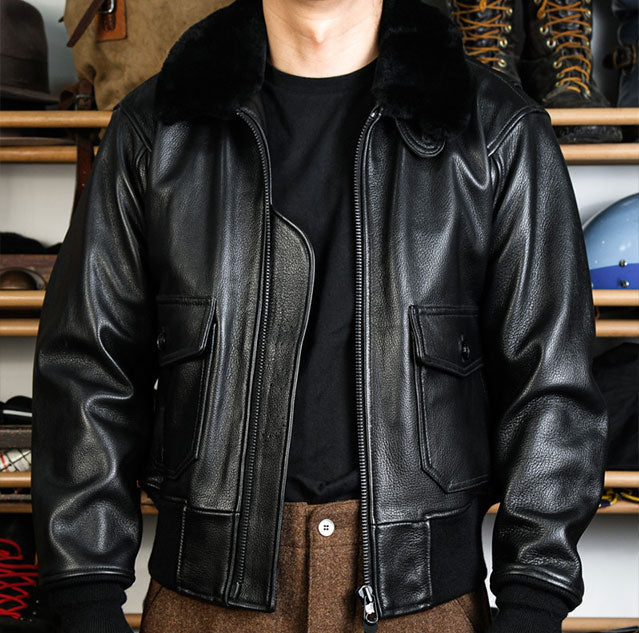 Black G1 Flight Jacket real simons