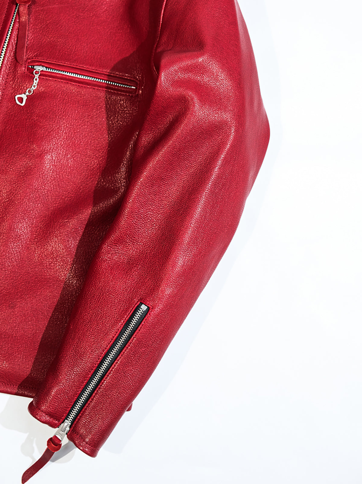Goatskin-leather-cafe-racer-jacket-with-red-sleeves