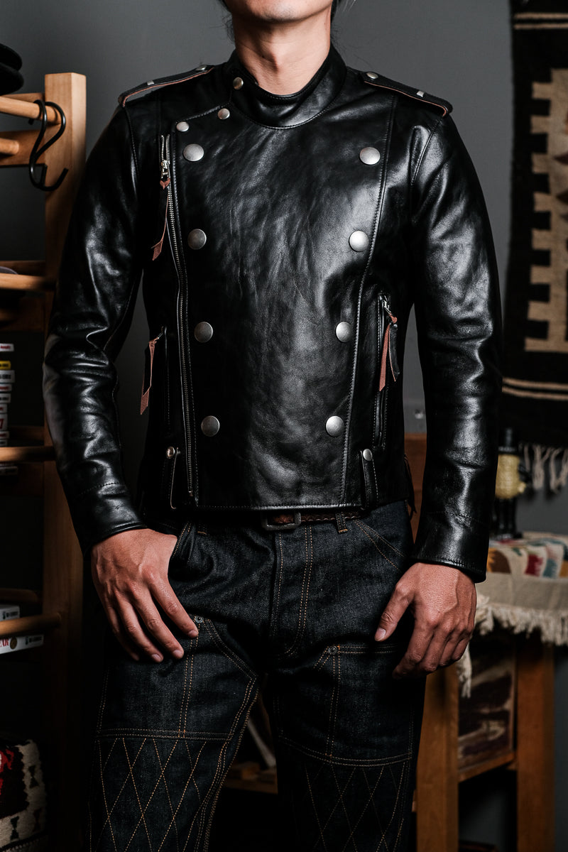 J-31 Horsehide Motorcycle Jacket 2