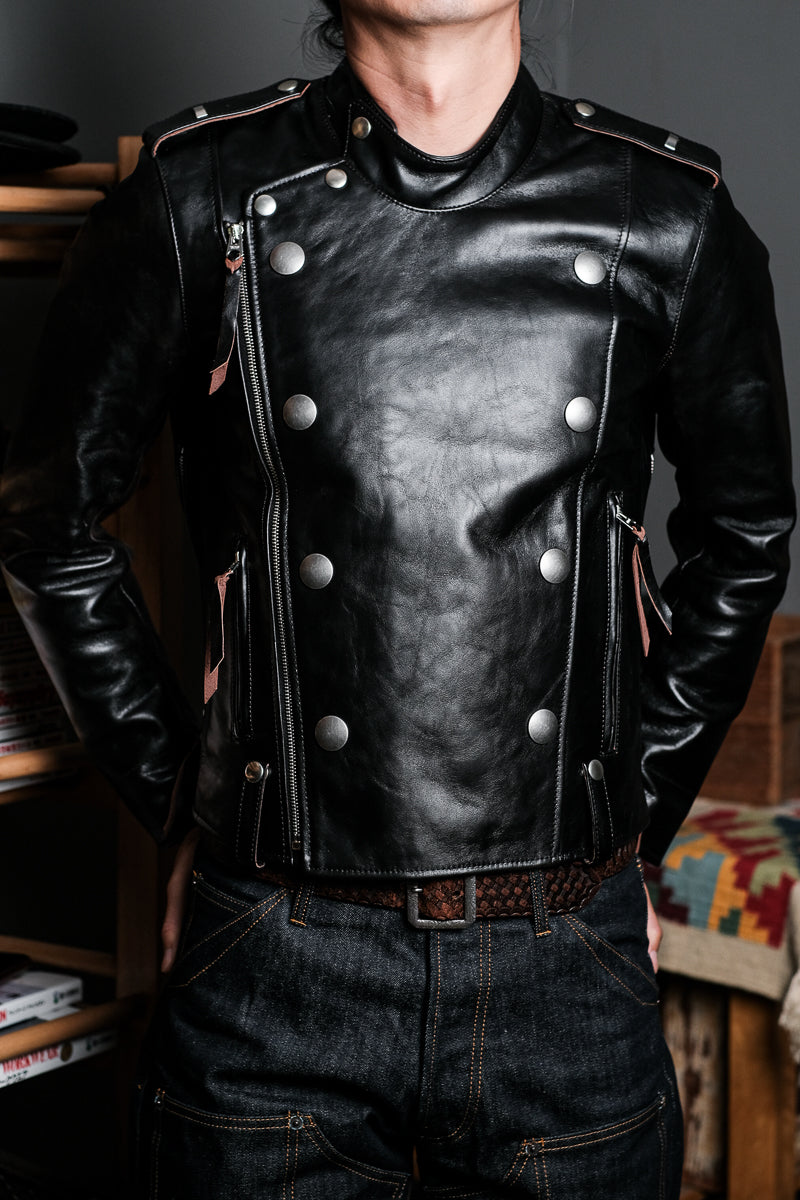 J31 Horsehide Motorcycle Jacket 4