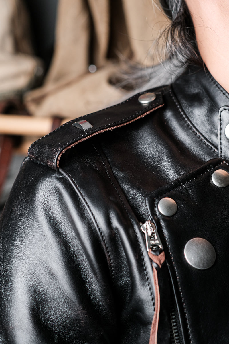 J31 Horsehide Motorcycle Jacket Details 2