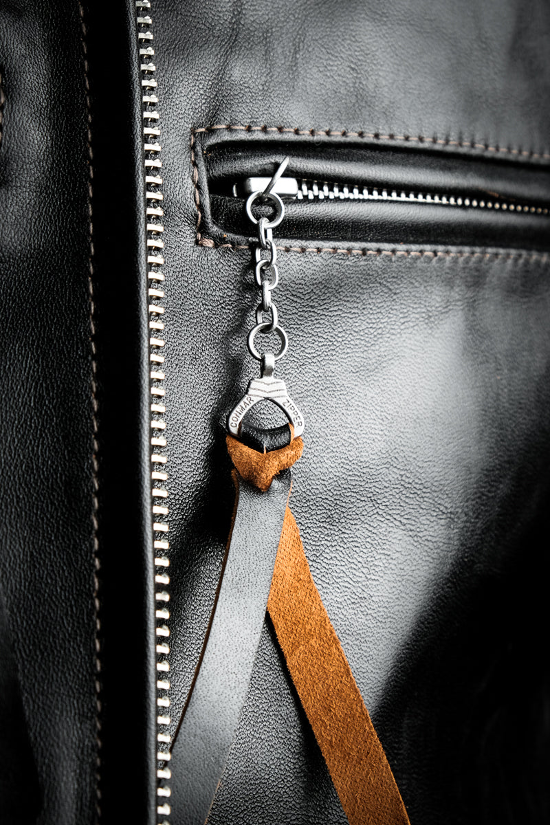 J100 Quilted Cafe Racer Leather Jacket with Horseskin Details 13