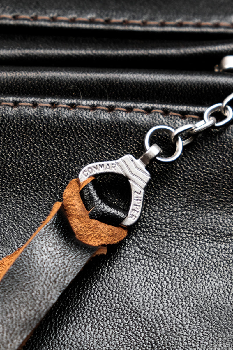 J100 Quilted Cafe Racer Leather Jacket with Horseskin Details 6