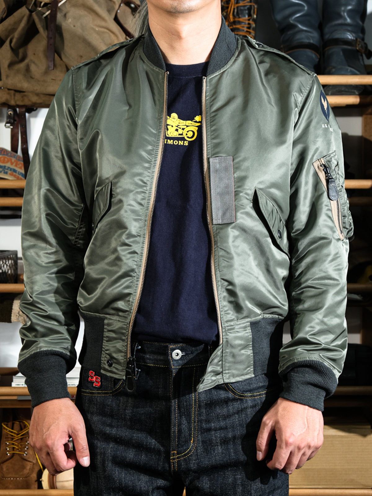 Air Force Ma1 Leather Jacket Bomber Jacket Air Force Buy Schott