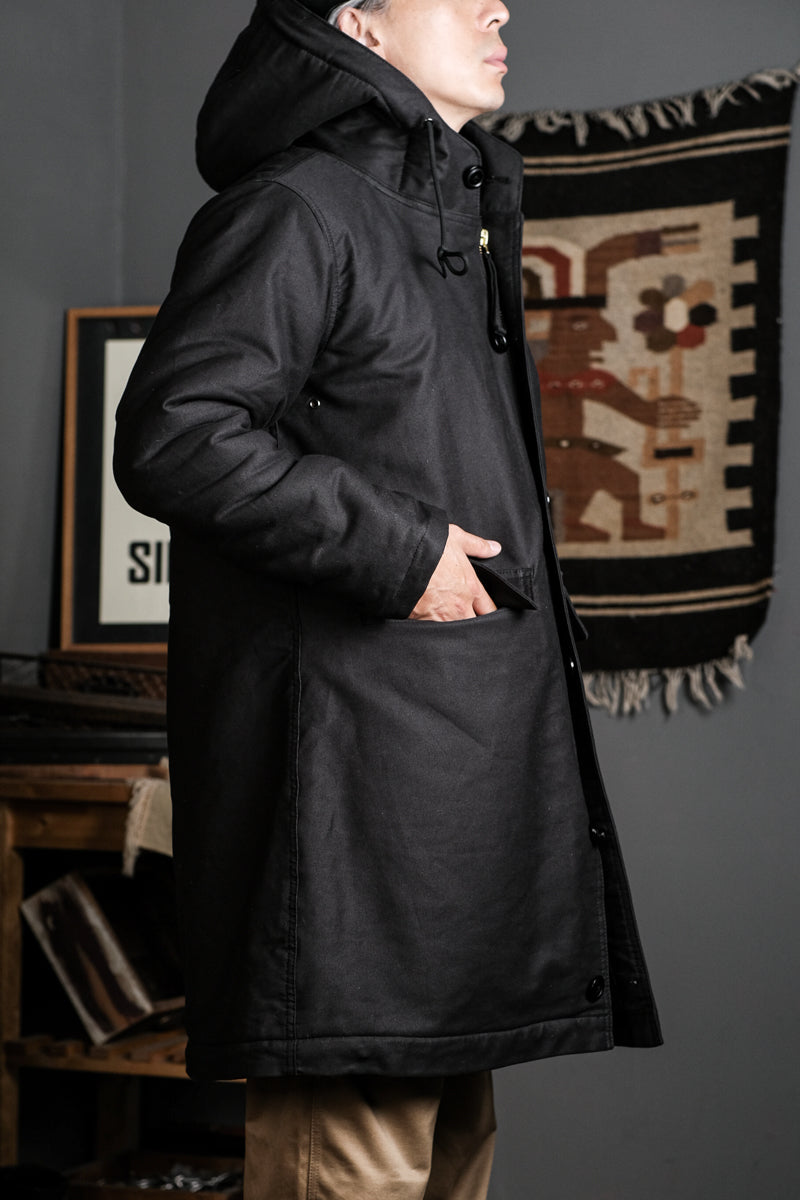 US Navy N-2 Parka Coat 1940s Vintage Reproduction Black