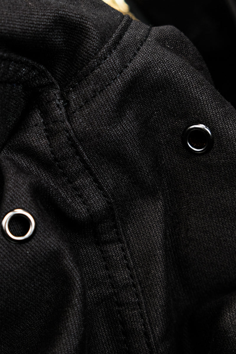US Navy N-2 Parka Coat 1940s Vintage Reproduction Black Details