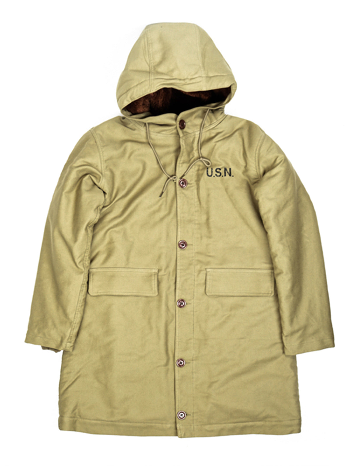 US Navy N-2 Parka Coat 1940s Vintage Reproduction Green