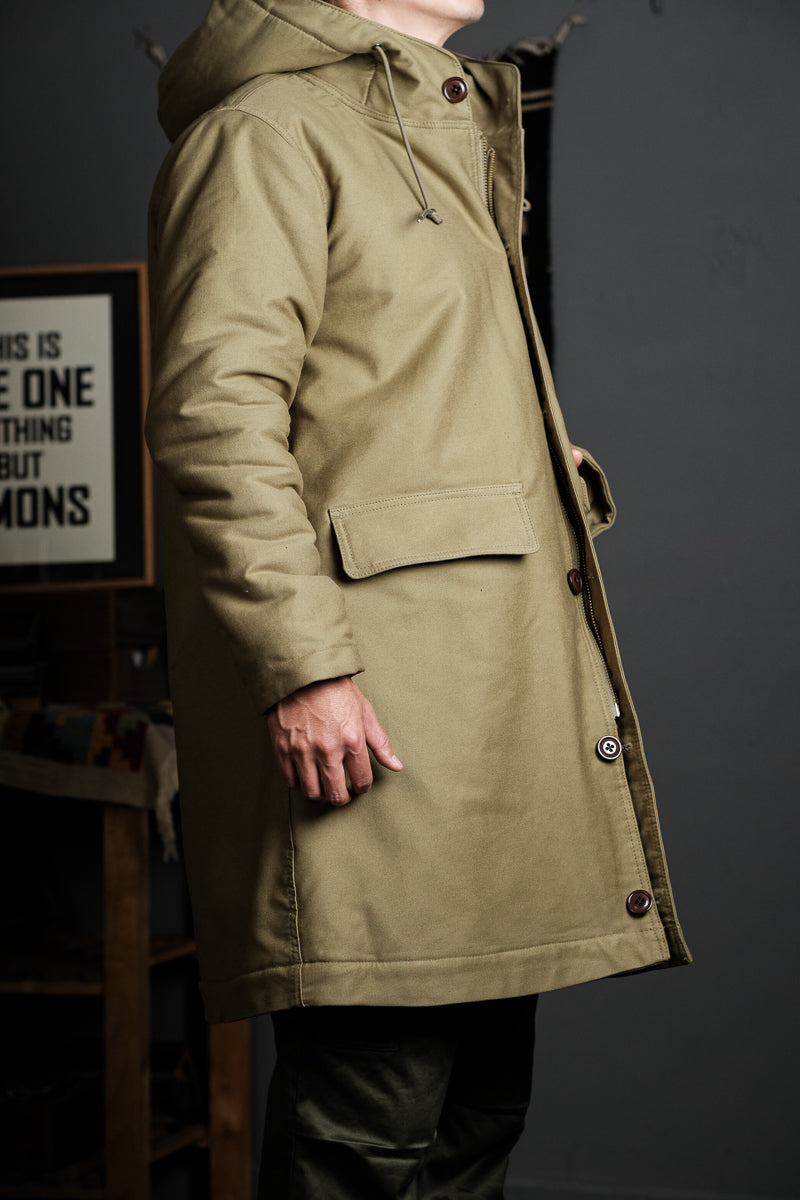 US Navy N-2 Parka Coat 1940s Vintage Reproduction Green