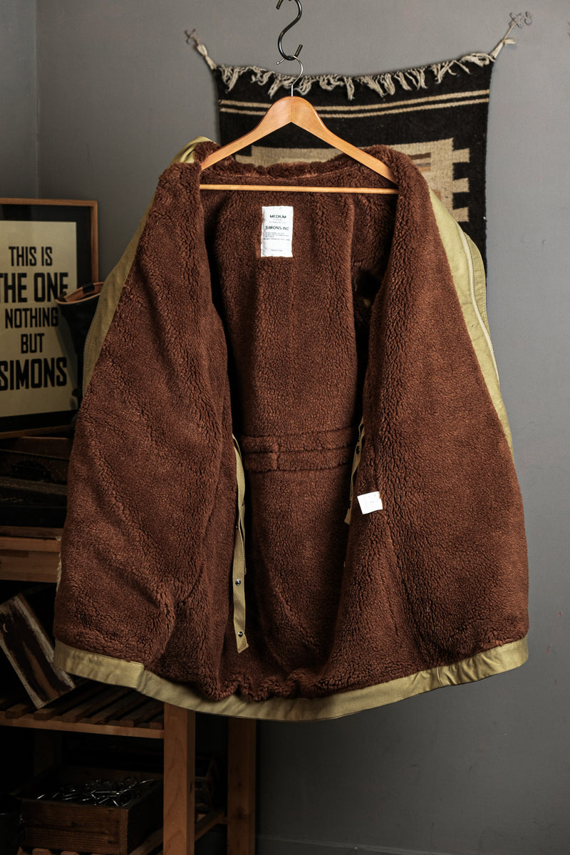 US Navy N-2 Parka Coat 1940s Vintage Reproduction Green Lining