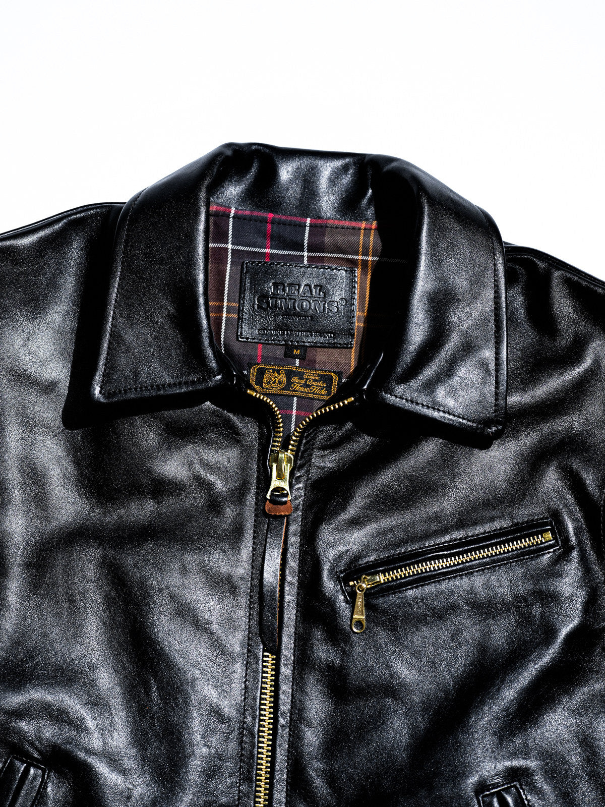 Original 1940s unknown brand black horsehide sport jacket