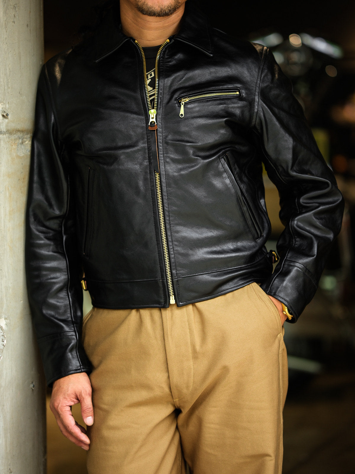 Real Simons 1940s California horsehide jacket black Padova tea core 4