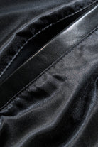 1.2mm thick waxed calfskin leather material detail