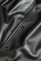 1.2mm thick waxed calfskin leather material detail