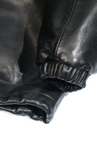 1.2mm thick waxed calfskin leather material detail