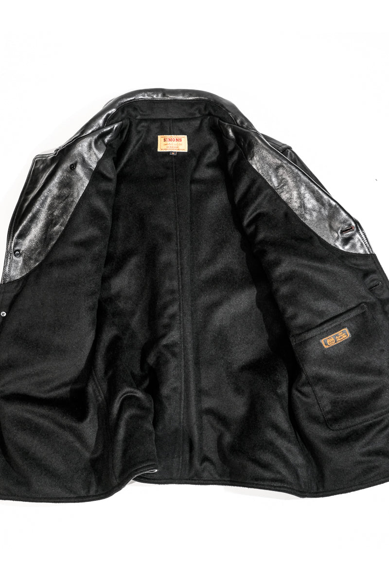 1930s Stylerailroad Workman Jacket with New Mahogany Leather Interior