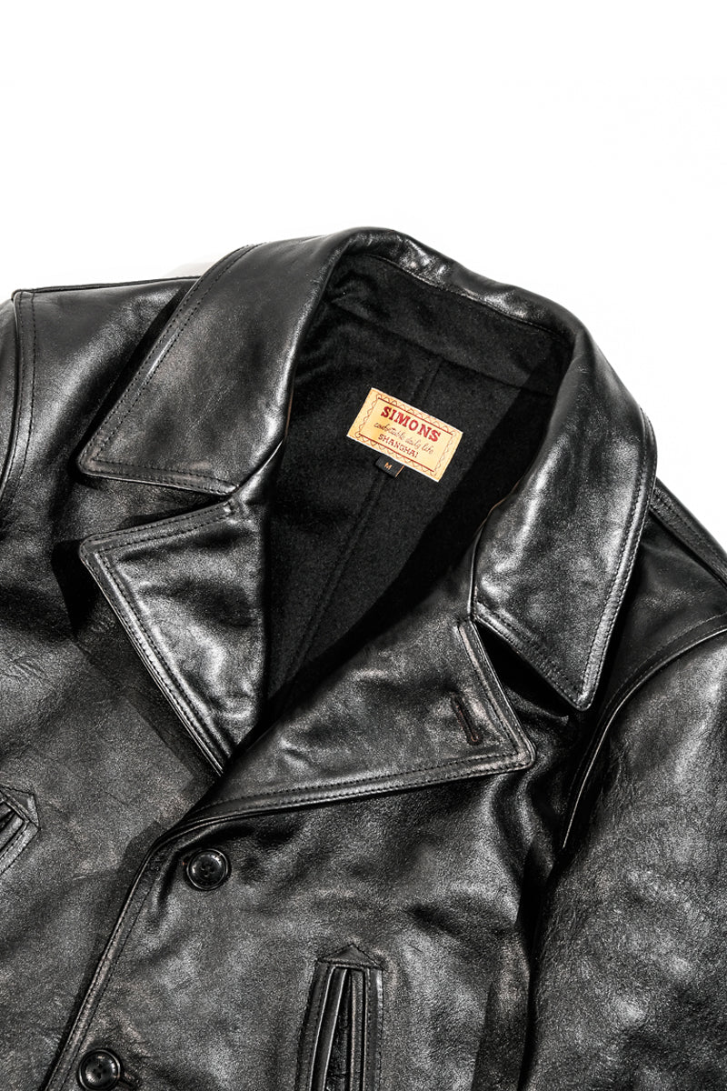 REAL SIMONS Horsehide Car Coat-780g Wool Lining-Luxury Outerwear