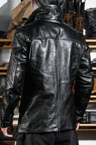 1930s Stylerailroad Workman Jacket with new cheetah skin lining on the back 2