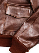 A2-Bomber-Jacket-Horsehide-Arm-Display