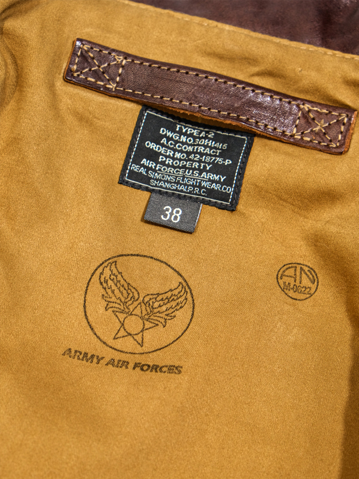 A2-Bomber-Jacket-Horsehide-Label-Display