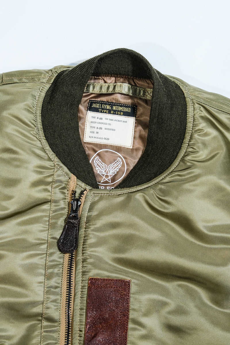 Lサイズ REAL SIMONS B-15B MOD フライトジャケットMA-1 USAF B-15B MOD Flight Jacket - 1950s Repro Modern Comfort - REAL