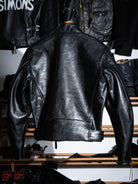 Back of 1930s Leather Togs Motorcycle Jacket Details