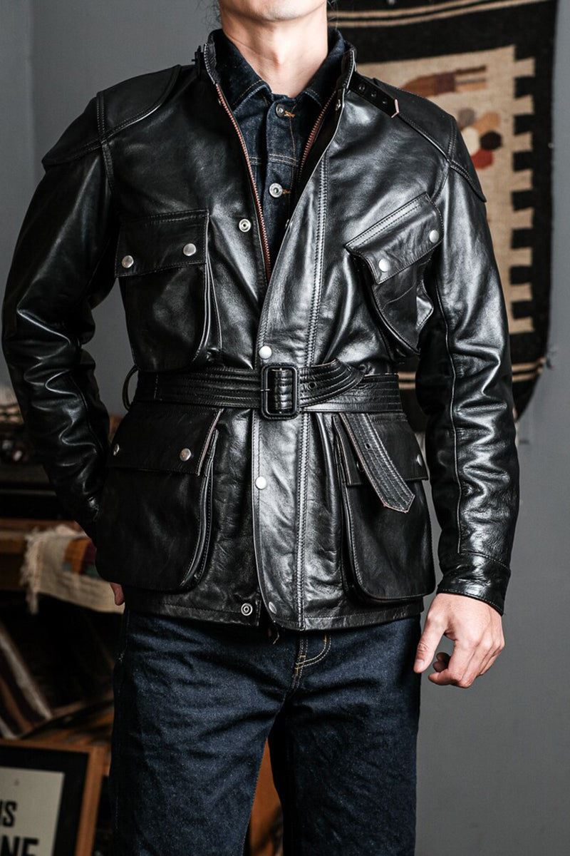 REAL SIMONS Barbour International Classic Motorcycle Jacket - Four