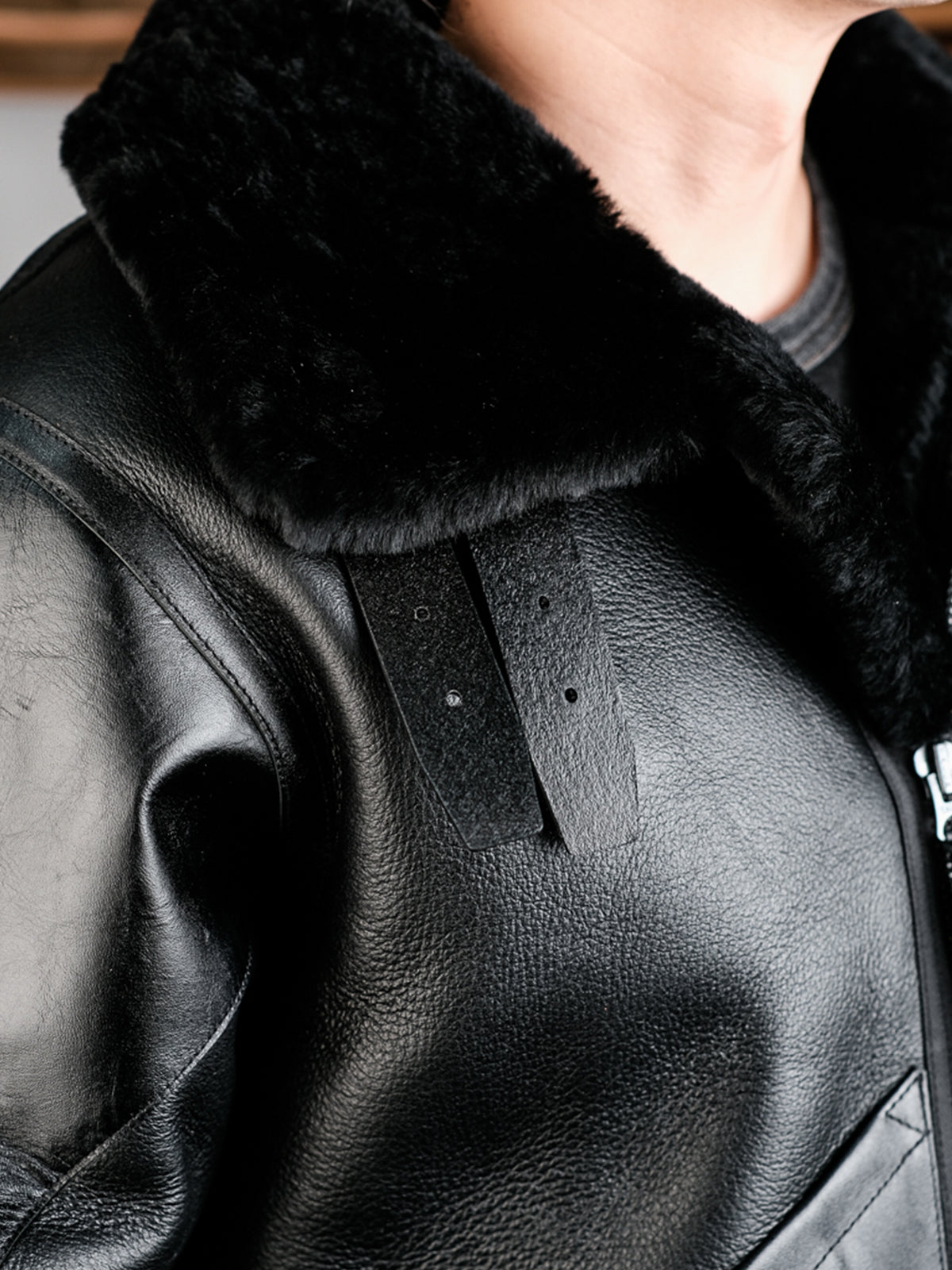 Black-B3-Flight-Jacket-_-Sheepskin-Leather-fur-collar-display