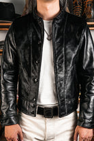 Black Cossack Leather Jacket