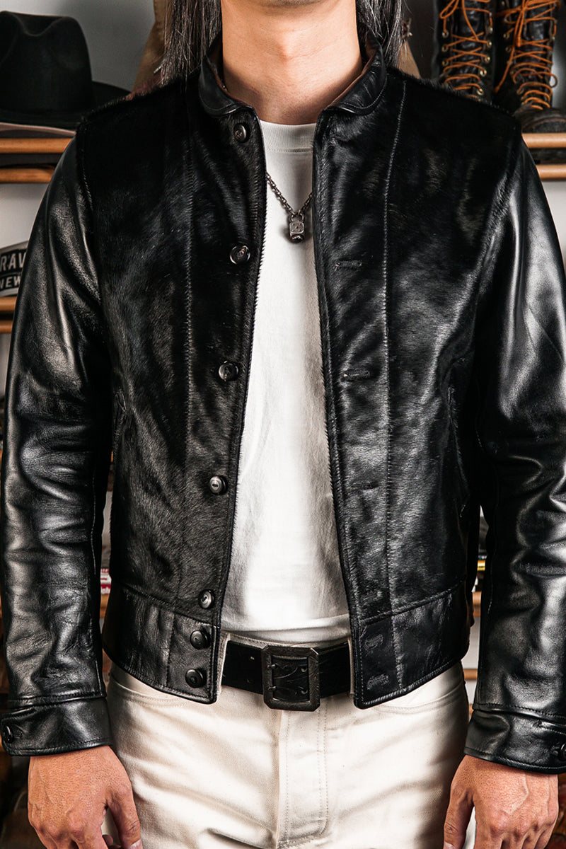 Black Cossack Leather Jacket