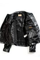 Black Cossack Leather Jacket Lining