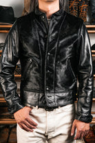 Black Cossack Leather Jacket 2