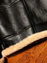 Black-sheepskin-jacket-back-hem-display