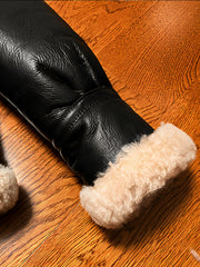 Black-sheepskin-jacket-with-cuffs