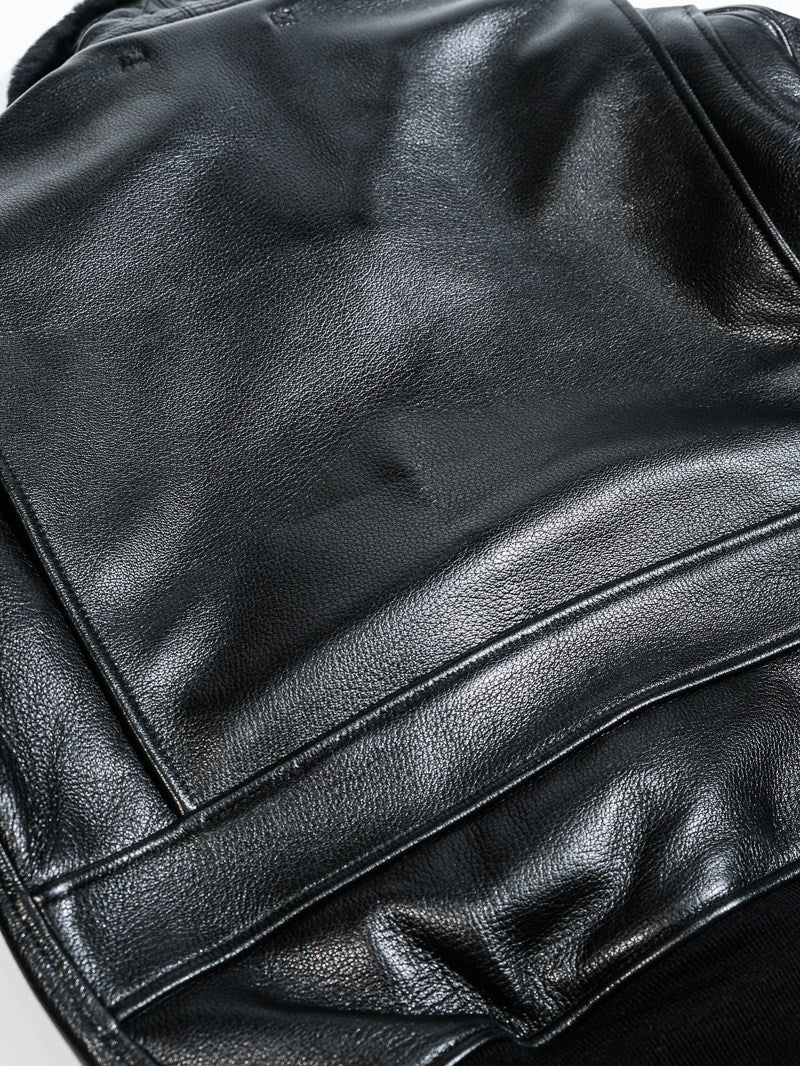 Black G1 Flight Jacket Back 2