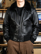 Black G1 Flight Jacket Model 2