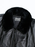 Black G1 Flight Jacket with Fur Collar