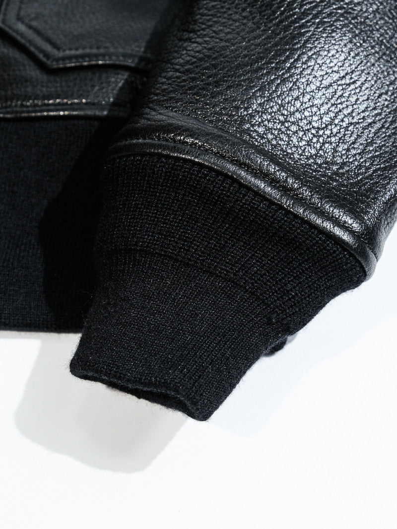 Black G1 flight jacket cuffs