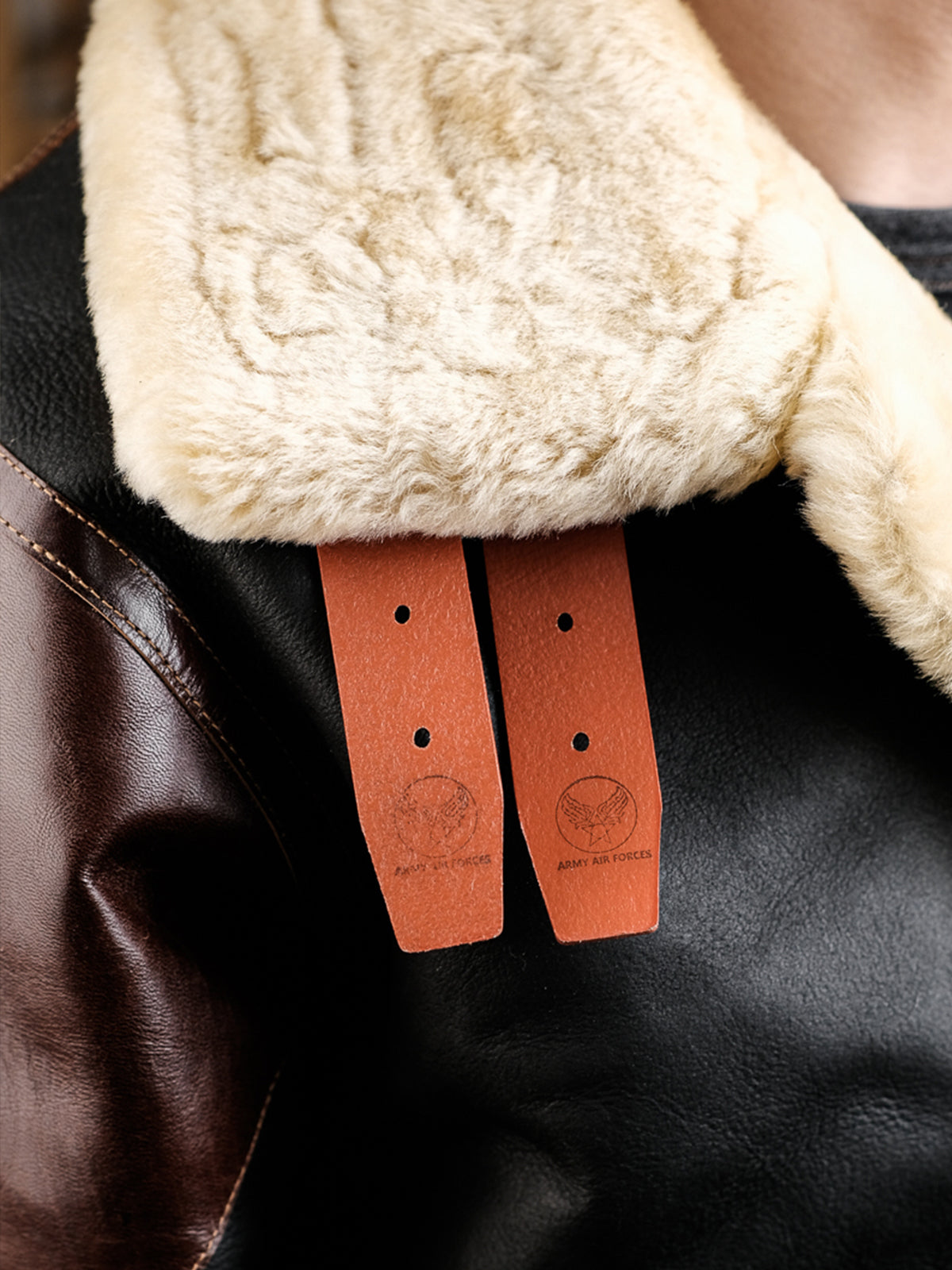 Brown-Lambskin-B3-Bomber-Jacket-Collar