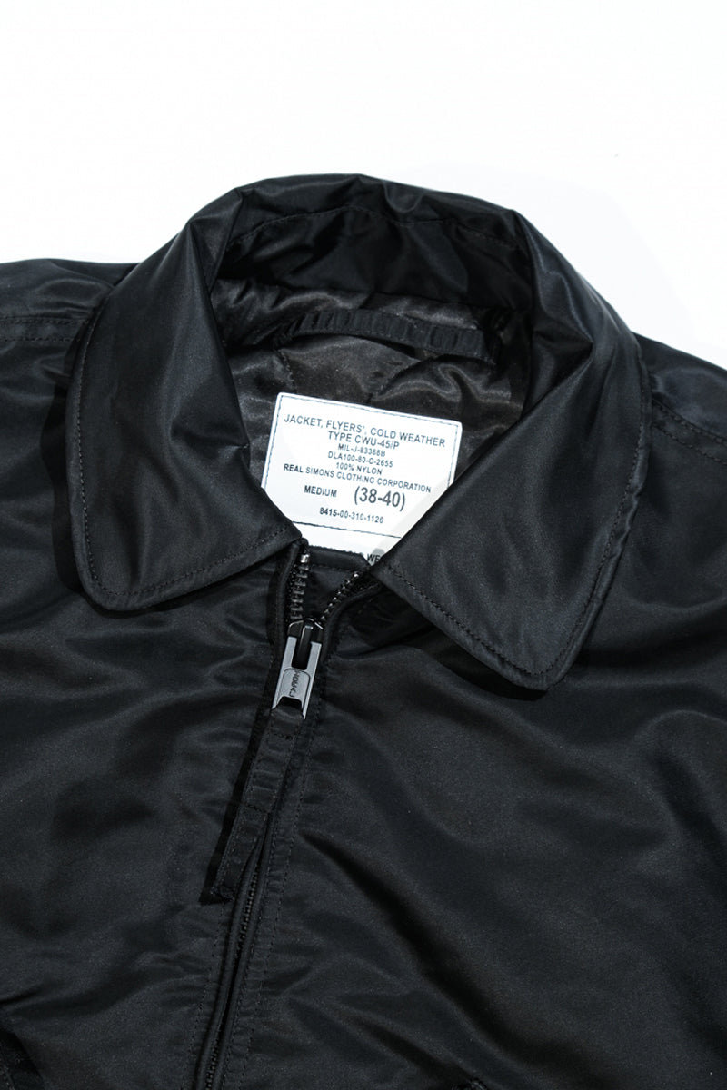 CWU 45P Flight Jacket Black Details