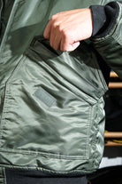 CWU 45P Flight Jacket Military Green Details 2