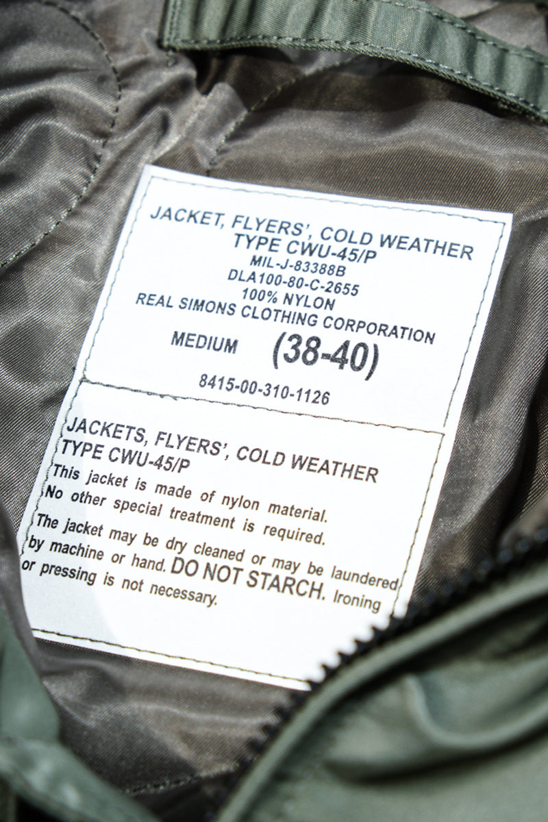 CWU-45P 3M Insulated Flight Jacket - Vintage Military Style-MIL-J