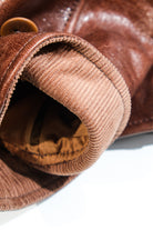 Cossack Leather Jacket Horsehide Brown Details 6