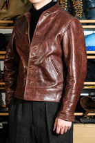 Cossack Leather Jacket Horsehide brown 3
