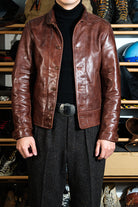 Cossack Leather Jacket Horsehide brown