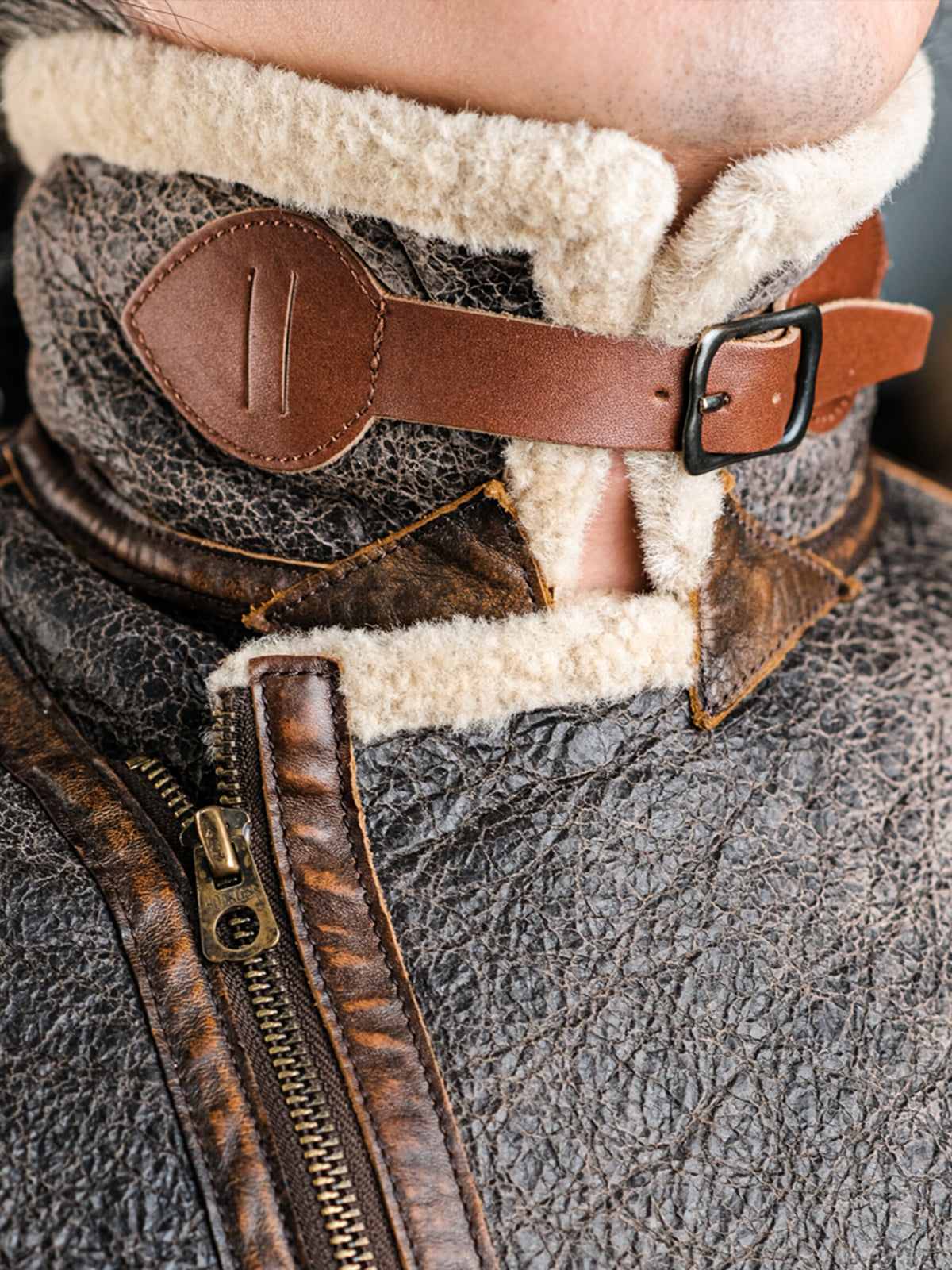 D3-Vintage-Ralph-Sheepskin-Bomber-Jacket-Collar-1