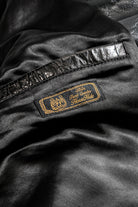 Details of the black Costsack Leather Jacket 11