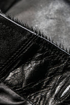 Details of the black Costsack Leather Jacket 12