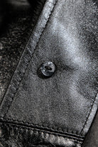 Details of the black Costsack Leather Jacket 13