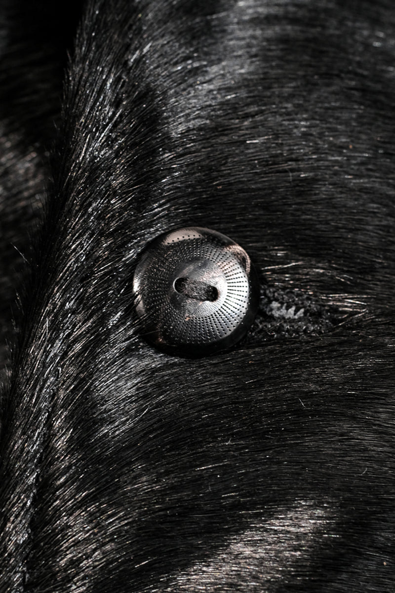 Details of the black Costsack Leather Jacket 3